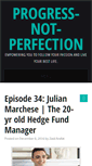 Mobile Screenshot of progress-not-perfection.com